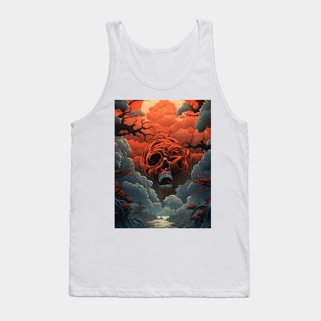 The Red Sun and the Ancient Gods Tank Top by Sheptylevskyi